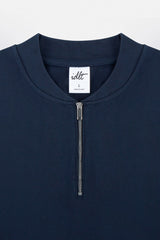 Zip Henley Cotton Tee