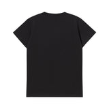 ドッグロゴスリムフィットアップリケTシャツ ブラック
