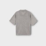ASCLO サスカッチオープンカラーショートスリーブニット (2color)