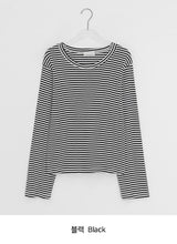 キンバーボーダーラウンド長袖Tシャツ