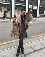 フードフリルカンカンワンピース