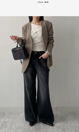 238 Back Pocket Semi-Bootcut Denim Pants