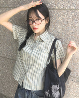 [MADE] Kanon Vintage Stripe Short Sleeve Shirt