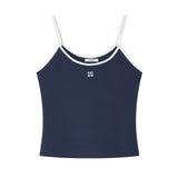 エッセンシャル コントラスト ノースリーブ Navy