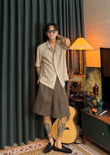 Half-Banded Two-Tuck Wide Shorts 4COLOR