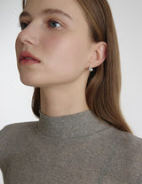 25FW★ エッセンスシルバー(W)モイサナイトフレッシュウォーターパールピアス5mm