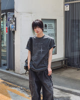 オフセット ヴィンテージ レタリング 半袖Tシャツ