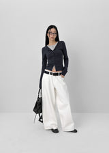 [MADE] Sold Low-waist Balloon Cotton Pants