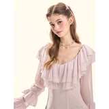 [GirlyFancyClub] Custom Special Pink Fairy Spun Ruffle Dress