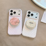ラクシャリーストーンパターンマグネティックiphoneケース