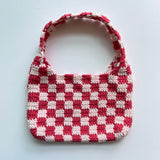[MADE] Étang Baguette Bag | Checkerboard Coral Pink