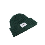 ITALICS W-TAG | CROOZ SHORT BEANIE HAT | FOREST GREEN