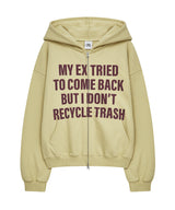pt letter zip up (yellow)