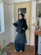 Pupan 2oz High Neck Double Short Coat