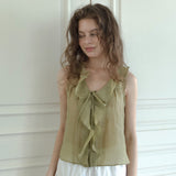 Passionate ruffle blouse (yellow green)