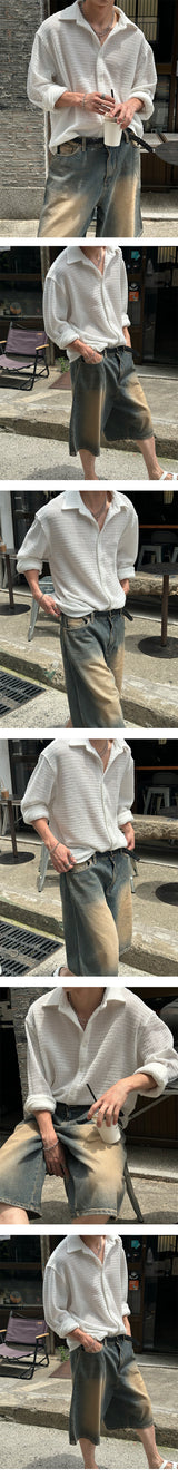 [S/S] クロシェカラシャツ (3color)