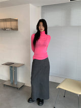 WOOL SOFT LONG SKIRT (4COLOR)