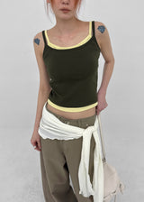 [MADE] Robella Layered Sleeveless Top (Built-in Cap)