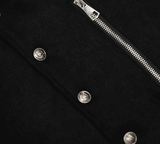 Noir Black Hood Jacket