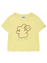 ウィッティバニークロップモーダルTシャツ [ライトイエロー]