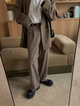 ASCLO Rough One Tuck Back Banding Slacks (4color)
