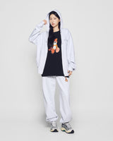 25FW ACベアベーシックロゴズリーパンツ メランジ