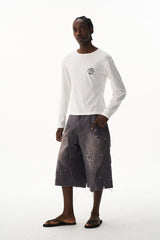 Double Layer Distressed Shorts