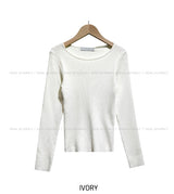 [U-BASIC] Herona Round Ribbed Knit