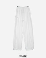 Side Snap Nylon Balloon Pants