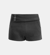 Vienna Side Button Wool Shorts