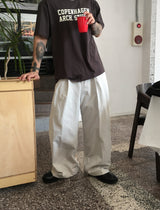 No.1348 ベーシックワンタックワイドスラックス (3color)