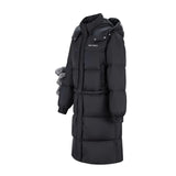 13DE MARZO Base Bear Long Down Jacket Black