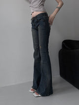 dust low-rise bootcut denim