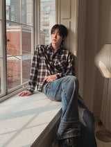Linear Rivet Dirty Wash Denim Pants