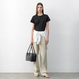 (Z-PT-5551)ESSENTIAL DOUBLE TUCK PANTS S