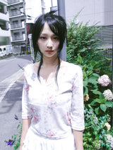 VINTAGE ROSE 3/4 T-SHIRT IVORY