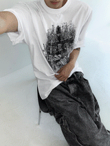 nebrae grunge short-sleeved T-shirt