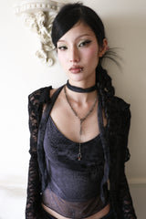 Antique oval chain necklace