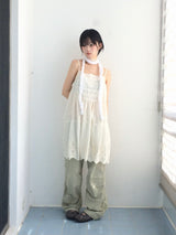 Natural Nylon Volume Pants