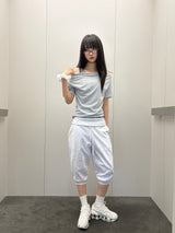 Teenager Capri Jogger Number Patch Jogger Pants 3color
