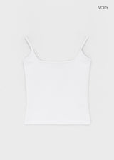 [B-BASIC] テンションコットンストラップベーシックノースリーブトップ (2 SIZE)