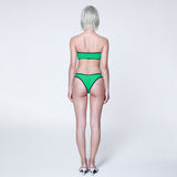 Nabi bandeau bikini - green/navy