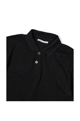 (BASE) LAYERED STRIPE POLO L/S TEE (NAVY)