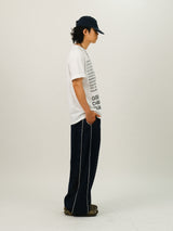 VO レタリング プリンティング ハーフスリーブ Tシャツ