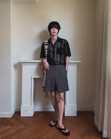 Pla Embroidery パンチング半袖シャツ