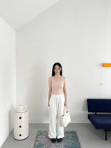 Quilted cotton mini tote bag