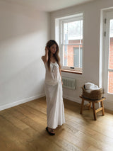 Twist drape maxi skirt