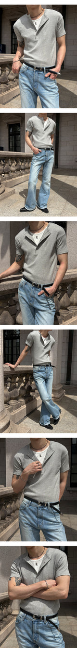 [S/S] High ribbed logo sleeveless(6color)