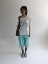 Monog off-shoulder T-shirt (2color)