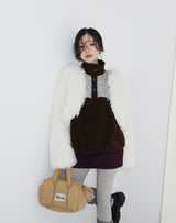 Angel Hairri Fur ボレロ ショートジャケット (Semi Cropped Jacket)